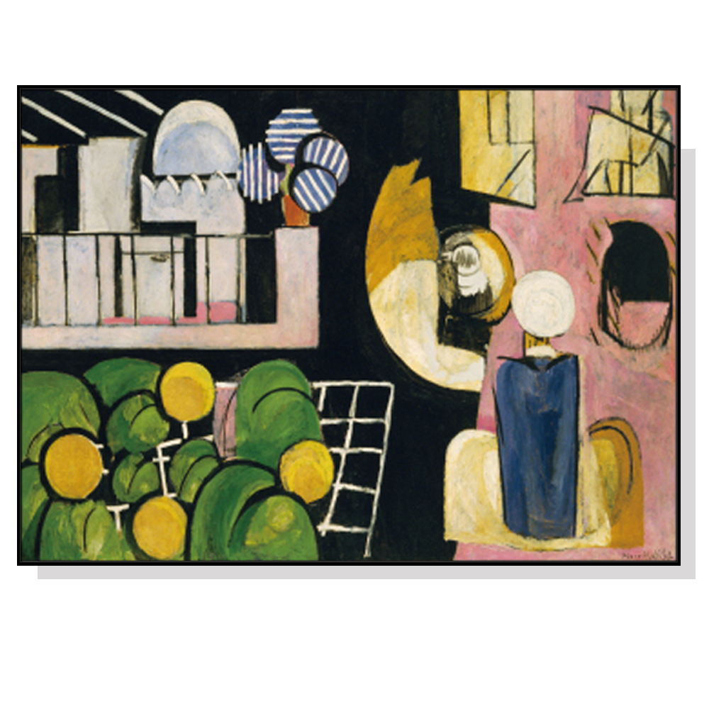 V207-1165_Moroccans-By-Henri-Matisse-black_1 Wall Art 70cmx100cm Moroccans By Henri Matisse Black Frame Canvas - Image 1