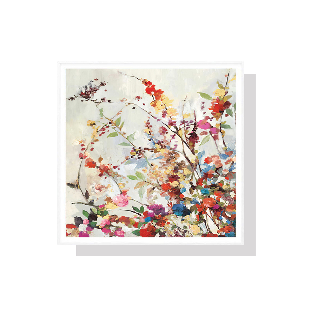 V207-1218_Coming-Spring-Square-Size_1 Wall Art 60cmx60cm Coming Spring Square Size White Frame Canvas - Image 1