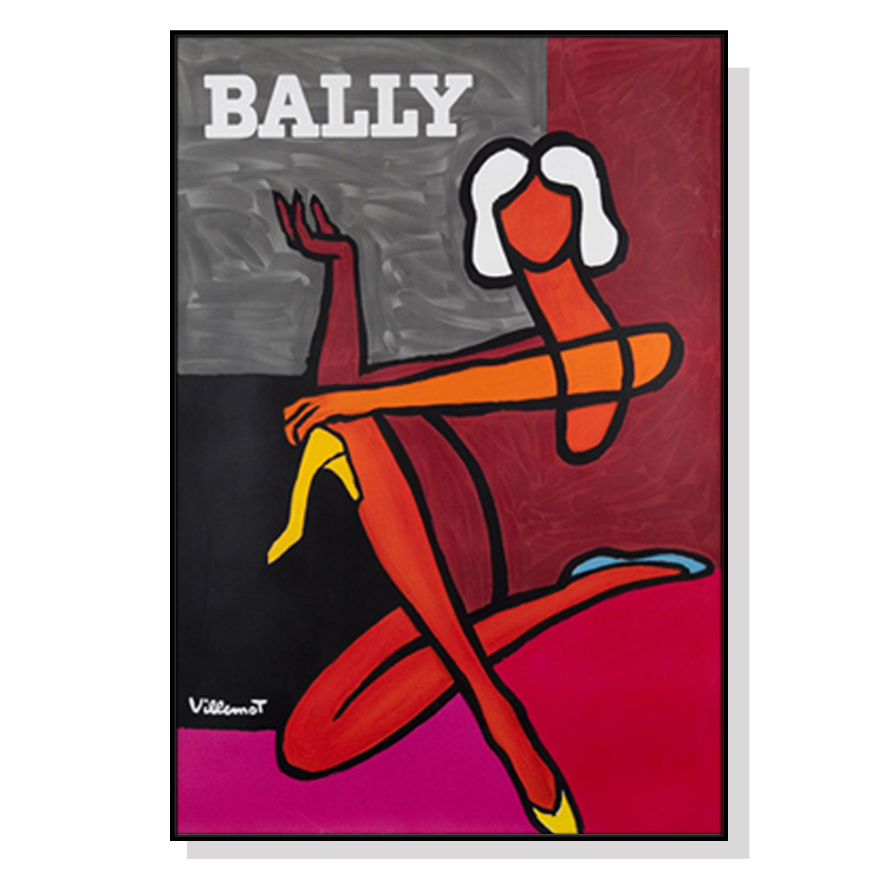 V207-1259-3-146390-00 Wall Art 90cmx135cm Fashion Woman Black Frame Canvas - Image 1