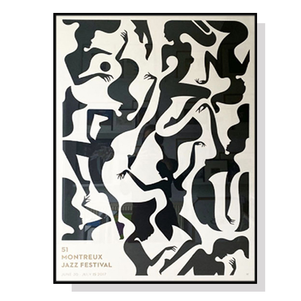 V207-1298-1-146117-00 Wall Art 40cmx60cm Jazz Festival Black Frame Canvas - Image 1