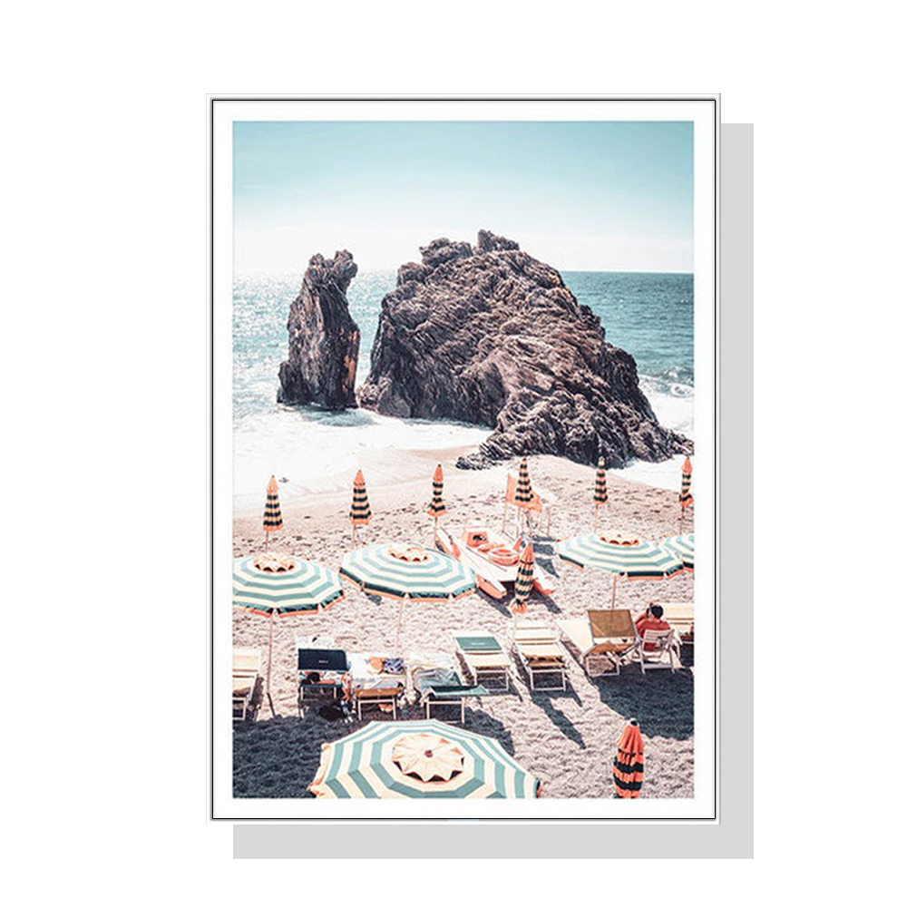 V207-1449-66036-00 Wall Art 70cmx100cm Landscape art prints White Frame Canvas - Image 1