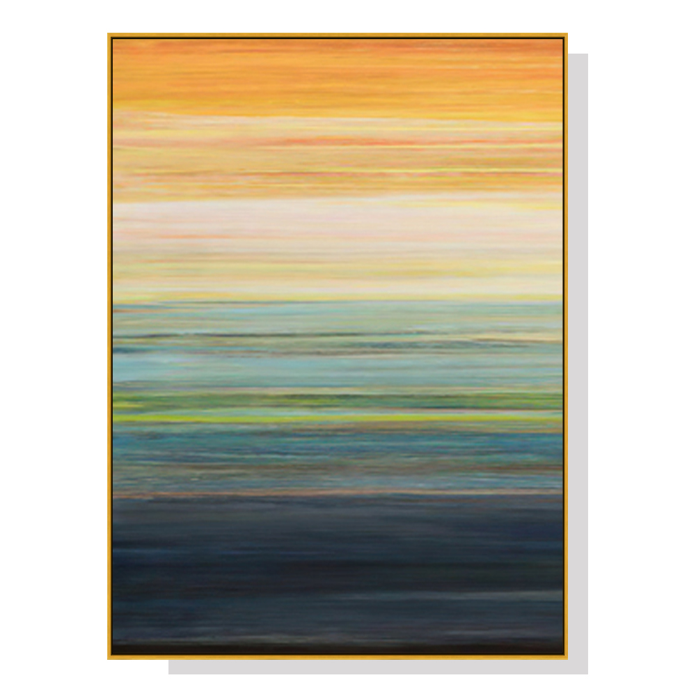 V207-1680-73385-00 Wall Art 50cmx70cm The Magic Hour I Gold Frame Canvas - Image 1