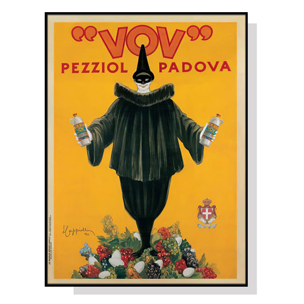 V207-18391-130804-00 Wall Art 40cmx60cm Pezziol Padova Black Frame Canvas - Image 1