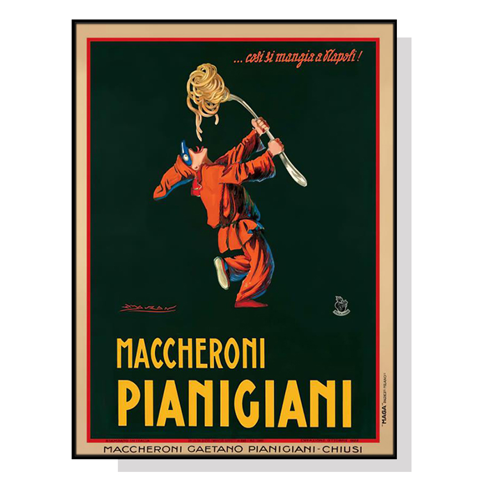 V207-18433-130809-00 Wall Art 100cmx150cm Maccheroni Pianiciani Black Frame Canvas - Image 1
