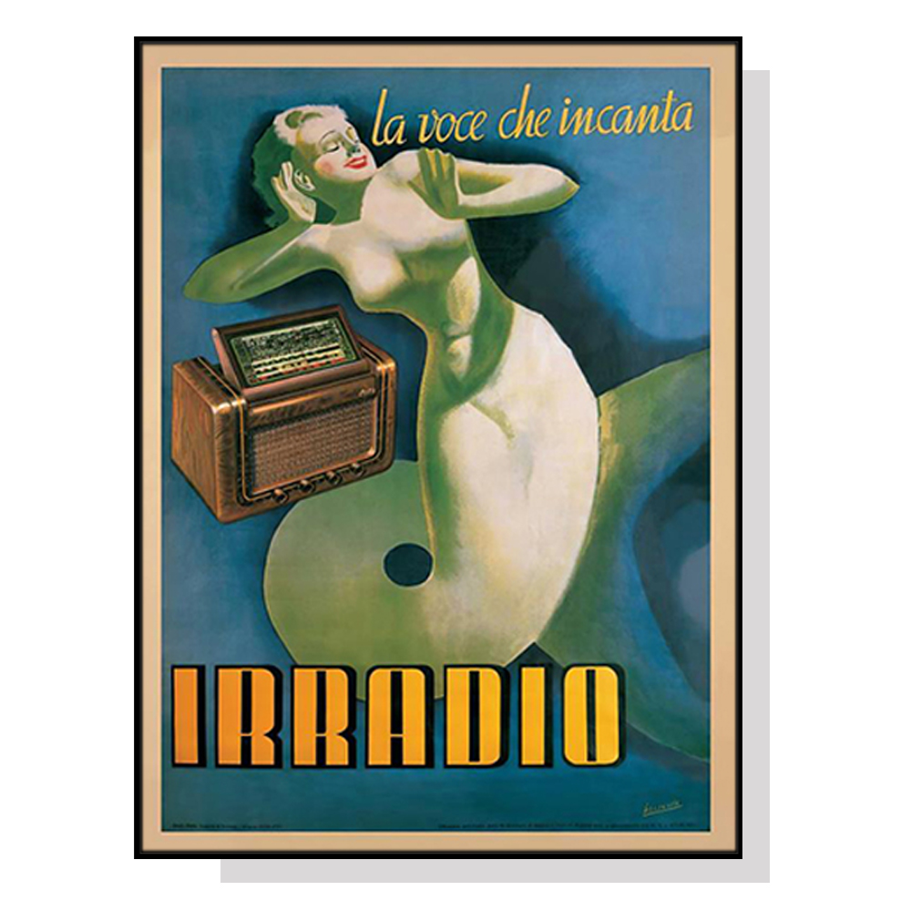 V207-1856-83903-00 Wall Art 60cmx90cm Irradio Cinzano Black Frame Canvas - Image 1