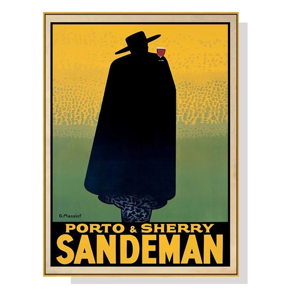 V207-1868-83895-00 Wall Art 60cmx90cm Sandeman Gold Frame Canvas - Image 1
