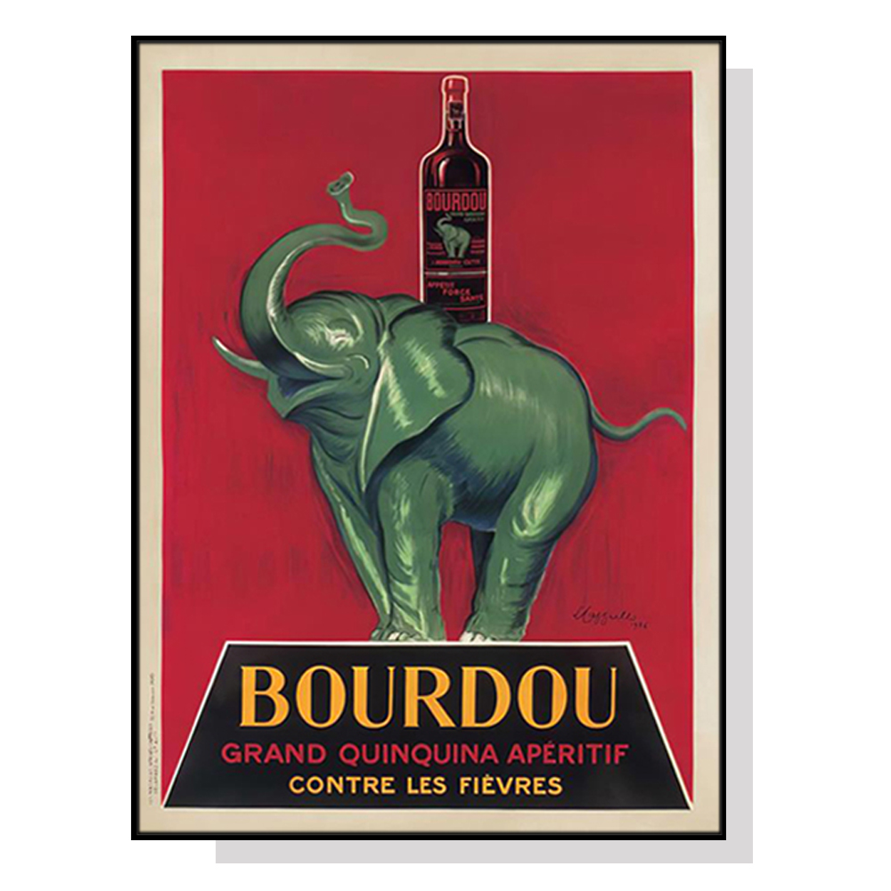 V207-1892-83939-00 Wall Art 70cmx100cm Bourdou Black Frame Canvas - Image 1
