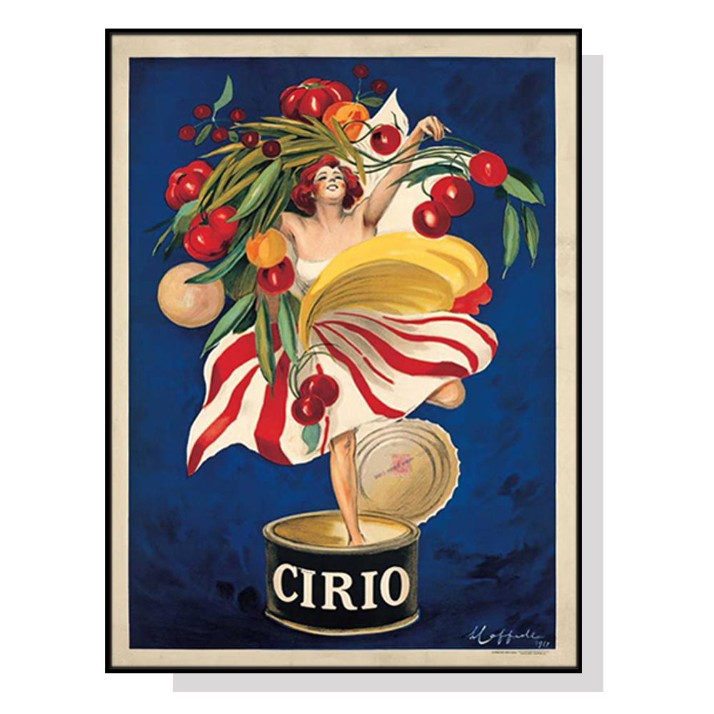 V207-18981-130753-00 Wall Art 40cmx60cm Cirio By Leonetto Cappiello Black Frame Canvas - Image 1