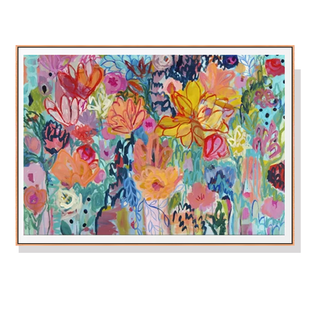 V207-2224-91350-00 Wall Art 50cmx70cm Carrie Schmitt Wood Frame Canvas - Image 1