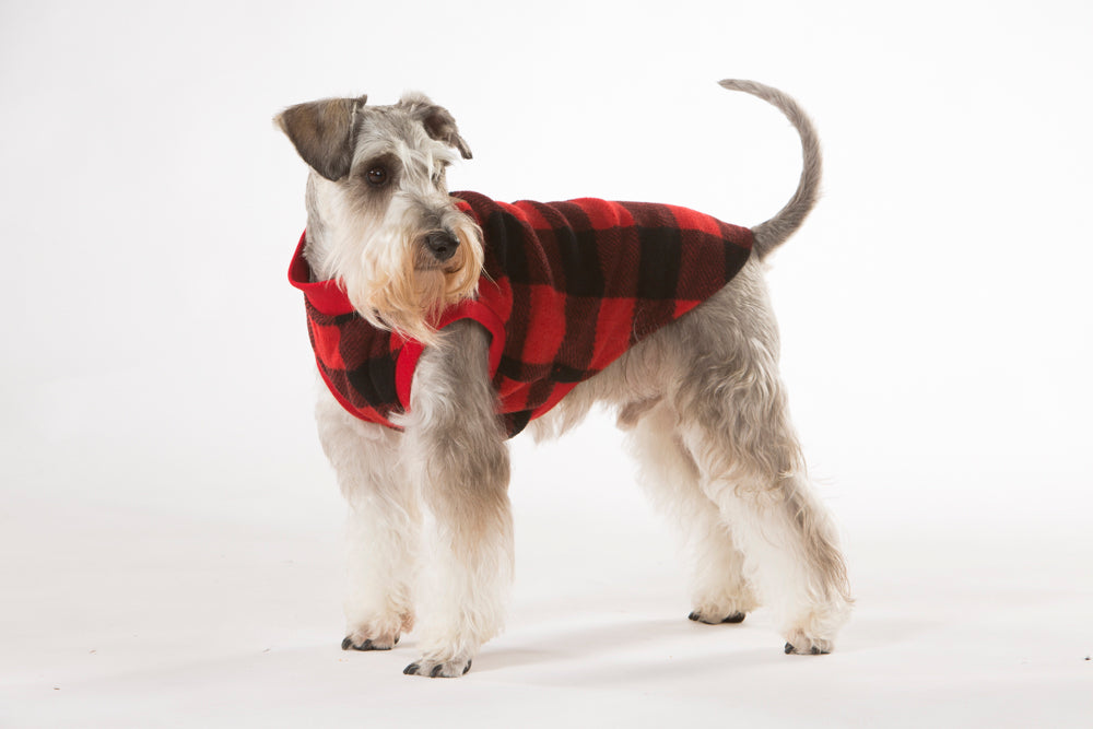 V208-PJ-RC60-71945-00 Red Check Dog Pyjamas 60cm - Image 1