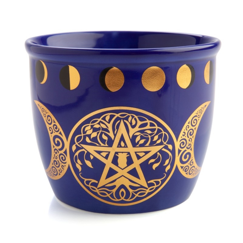 V210-2613630-SDC_2613630_2020-21-12-10-55-23-00 Wild Scents Pentacle Ceramic Smudge Bowl - Image 1