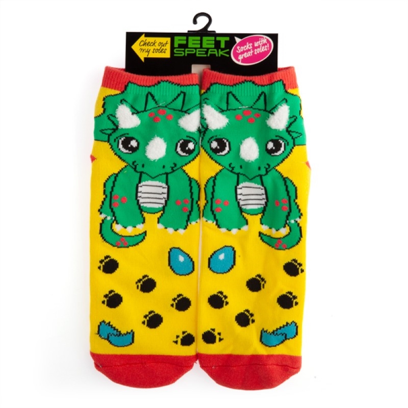 V210-2613691-SDC_2613691_2020-21-12-12-05-31-00 Triceratops Feet Speak Socks - Image 1