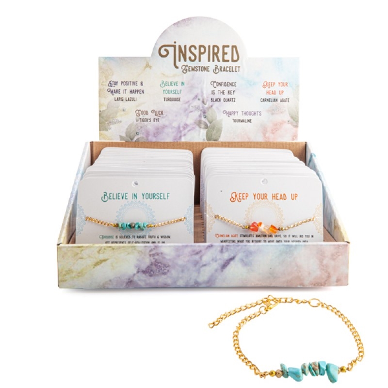 V210-2669960-77045-00 Inspired Gemstone Bracelet (SENT AT RANDOM) - Image 1