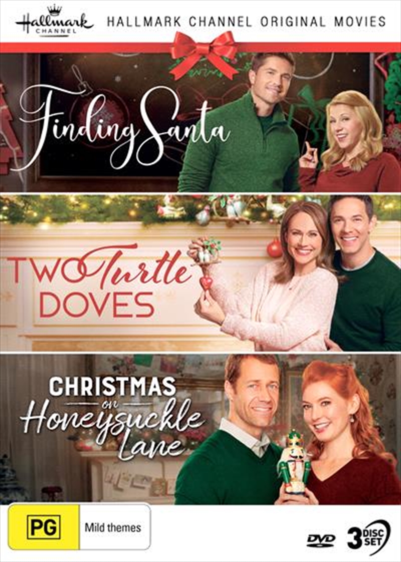 V210-2708461-80184-00 Hallmark Christmas - Finding Santa / Two Turtle Doves / Christmas On Honeysuckle Lane - Collection 2 DVD - Image 1