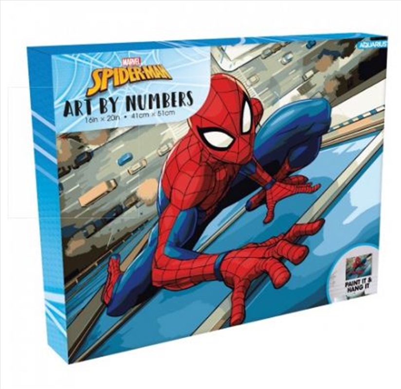 Spiderman Web Crawler Art by Numbers
