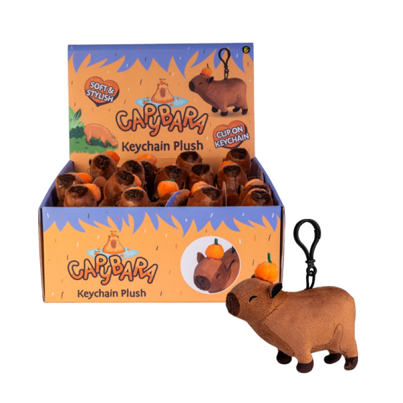 V210-3008954-202502241220-00 Keychain Plush Capybara - Image 1