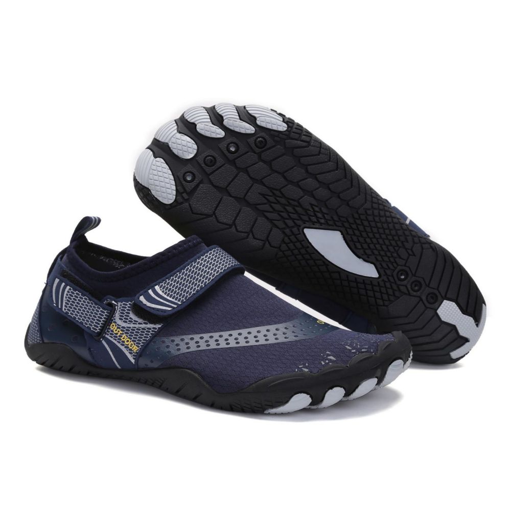 V213-01WS-A-G-BLU41_NBrKxN6_1 Men Women Water Shoes Barefoot Quick Dry Aqua Sports Shoes - Blue Size EU41 = US7.5 - Image 1