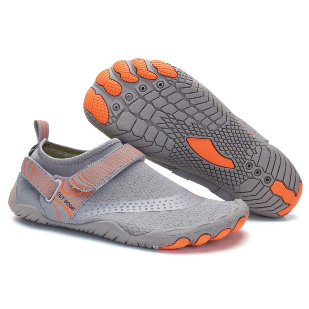 V213-01WS-A-G-GRY43_MD210CG_1 Men Women Water Shoes Barefoot Quick Dry Aqua Sports Shoes - Grey Size EU43 = US8.5 - Image 1