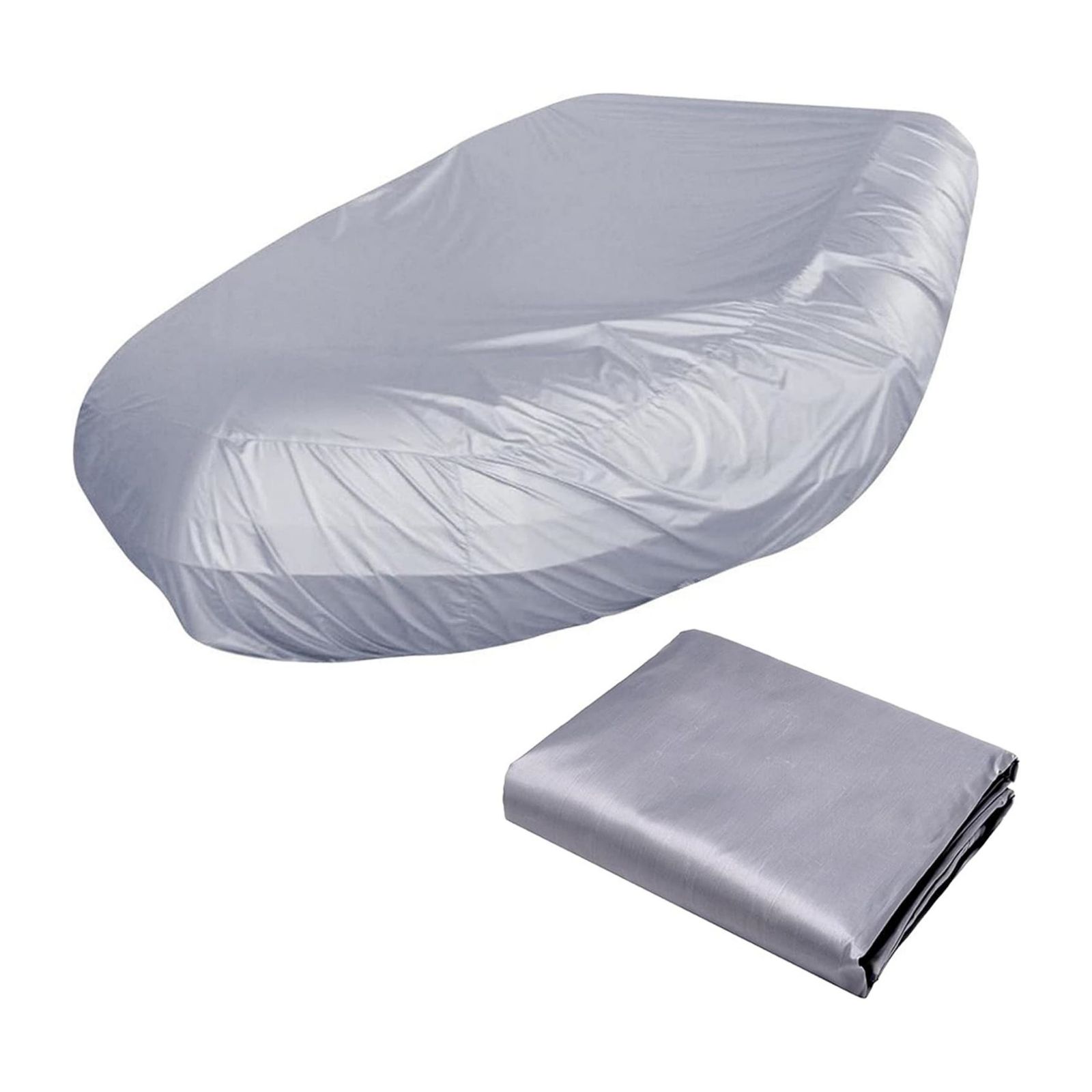 V213-IBCGRY-380-90862-00 210D Inflatable Boat Cover UV Resistant Inflatable Dinghy Boat Cover Waterproof UV Sun Dust Protective Case Kayak Oxford Cloth Cover ( 380 cm ) - Image 1