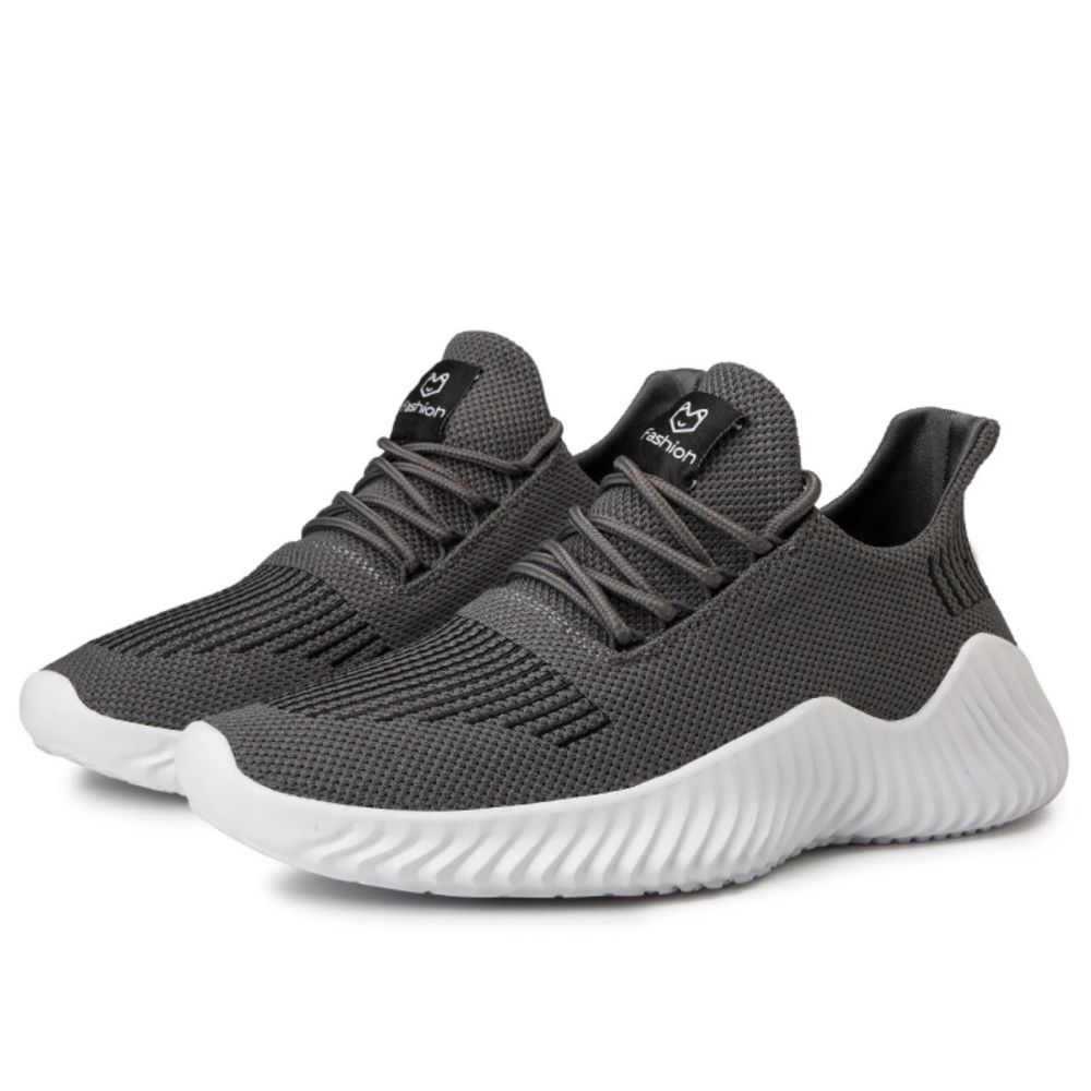 V213-SN556-A-GRY45_PvlrK5V_1 Men's Sneakers Outdoor Road Shoes Breathable Lightweight Non-slip (Grey Size US10.5=US45 ) - Image 1
