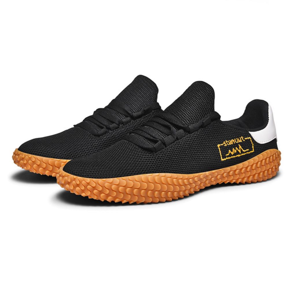 V213-SNFF07-A-BLK44_PPJp7wj_1 Men's Sneakers Barefoot Lightweight Shoes(Black Size US10=EU44 ) - Image 1
