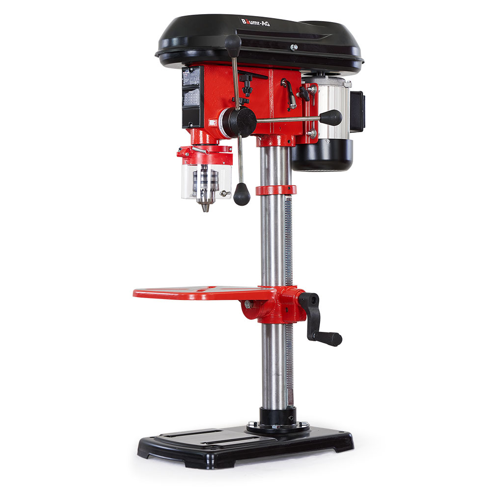 V219-DRLDPRBMRAD17-202503131545-00 Baumr-AG 600W 12" Pedestal Bench Drill Press, 12 Speeds, 16mm Chuck (DP17) - Image 1