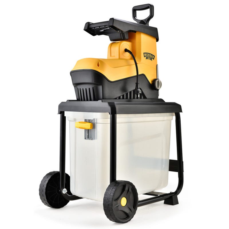 V219-MCGSLG00A-202509161911-00 MICHIGAN 2400W Electric Crushing Impact Shredder, Quiet High Torque Garden Mulcher Chipper, Shreds Palm Fronds - Image 1