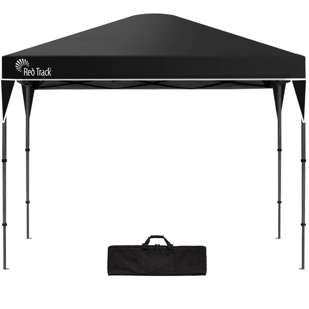 V219-OTDGZBRT23KA-225731-00 RED TRACK 3.6x2.2m Ultra Compact Folding Gazebo, Carry bag, Portable Outdoor Popup Marquee for Camping Beach, Black - Image 1