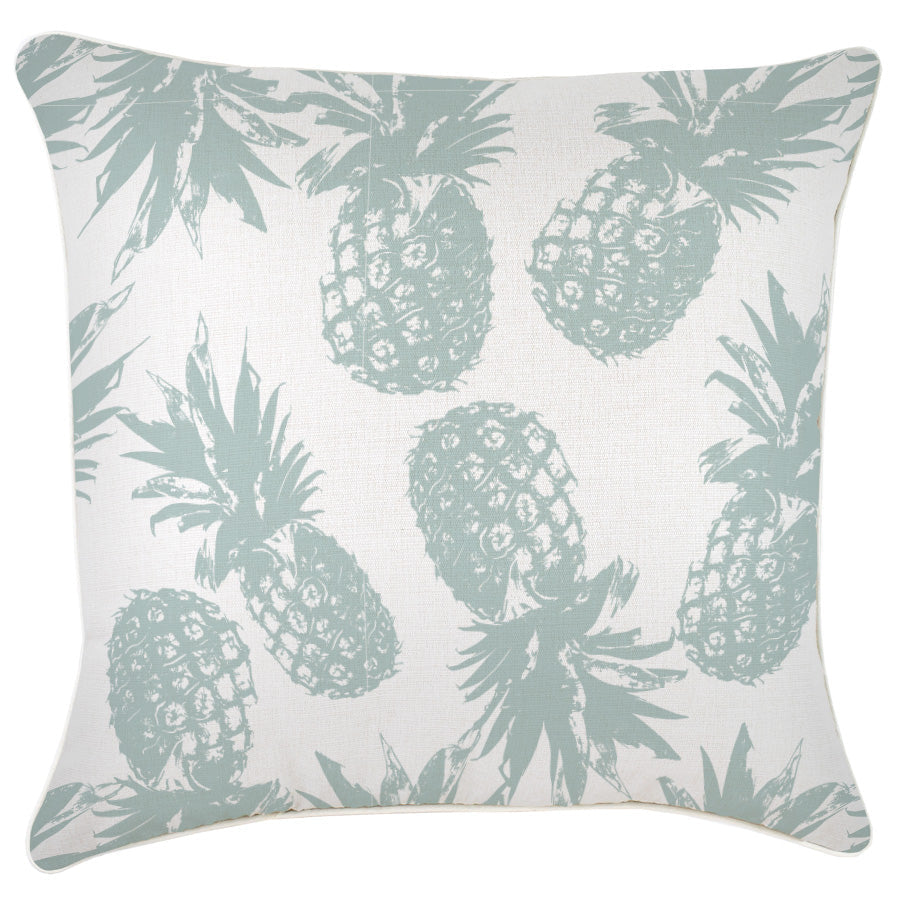 V236-EP12229403WP_EP12229403WP_Indoor-Outdoor-Cushion-Cover-Pineapples-Seafoam_2731746f-cc53-4f31-8b7f-995aff195b7e Cushion Cover-With Piping-Pineapples Seafoam-60cm x 60cm - Image 1