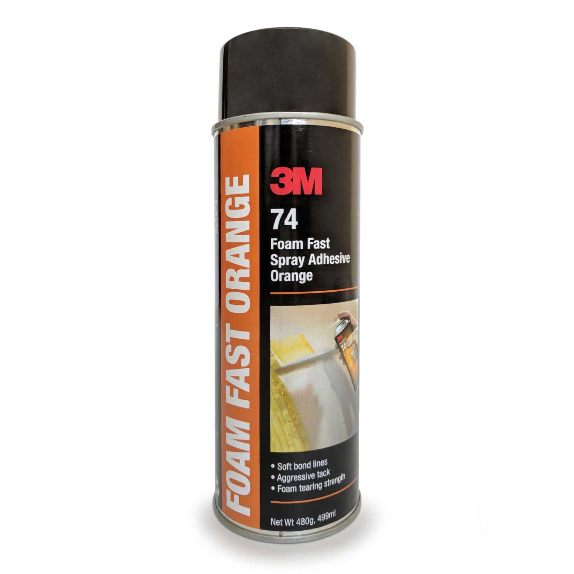 V238-SUPDZ-33057295499344-202507252130-00 3M 74 Foam Fast Spray Adhesive 499ml Orange Fabric Fast Drying Instant Bond Glue - Image 1