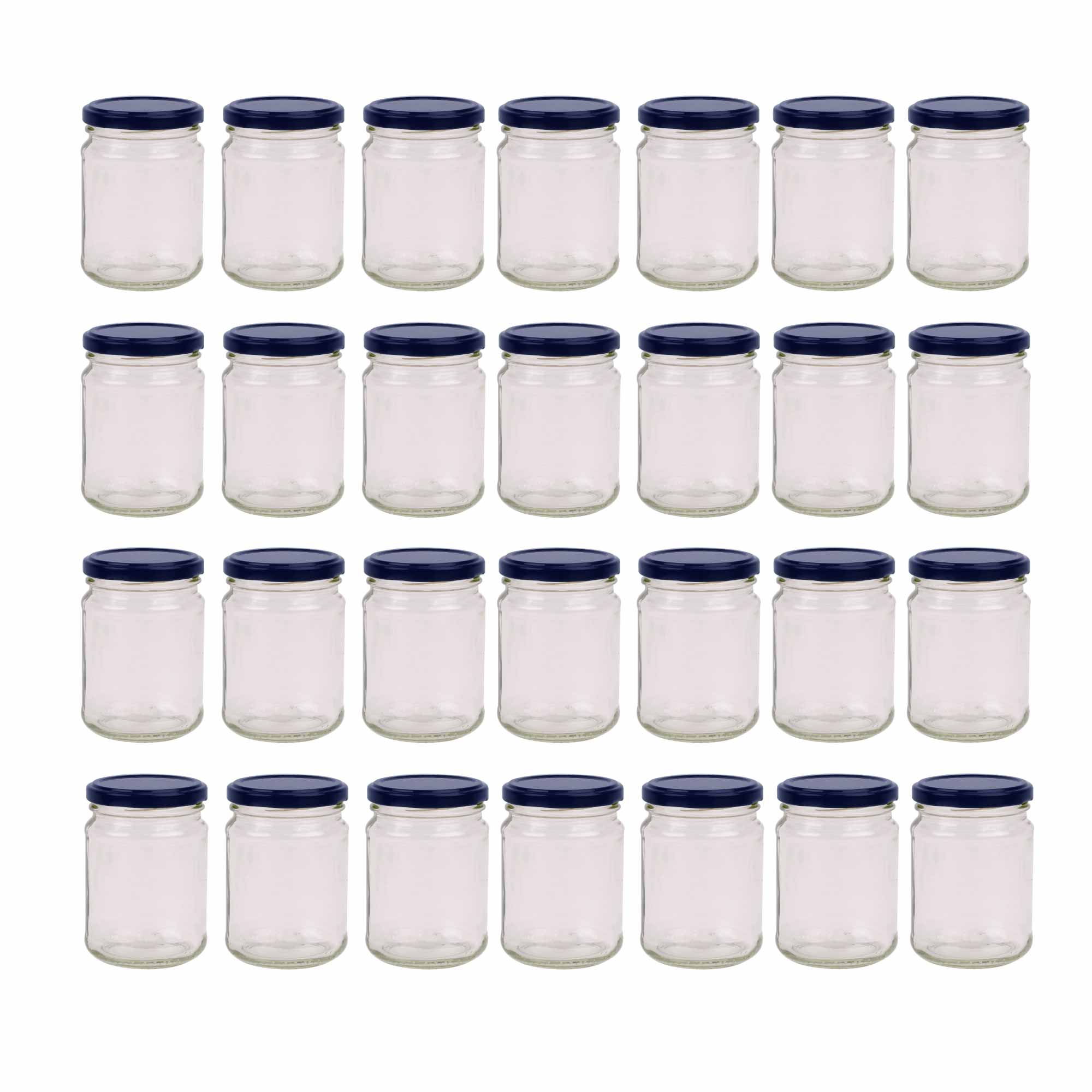 V238-SUPDZ-39259192131664-202507252206-00 28x 250ml Flint Glass Jars + Twist Lids - Round Food Storage Small Spices - Image 1