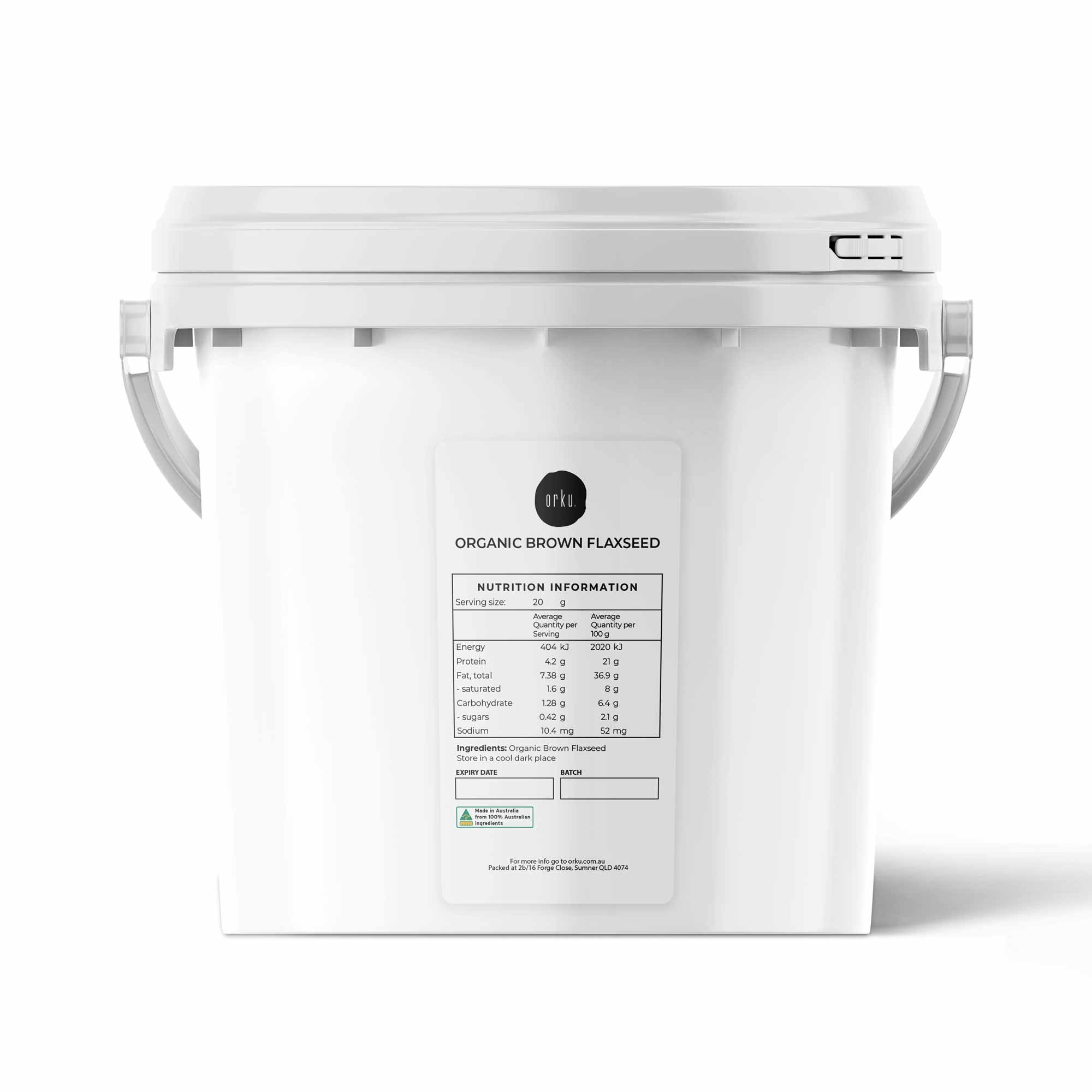 V238-SUPDZ-39519322472528-202505271550-00 3.5Kg Organic Brown Linseed Flaxseed Tub Whole Flax Seed Non GMO Omega3 6 Fibre - Image 1