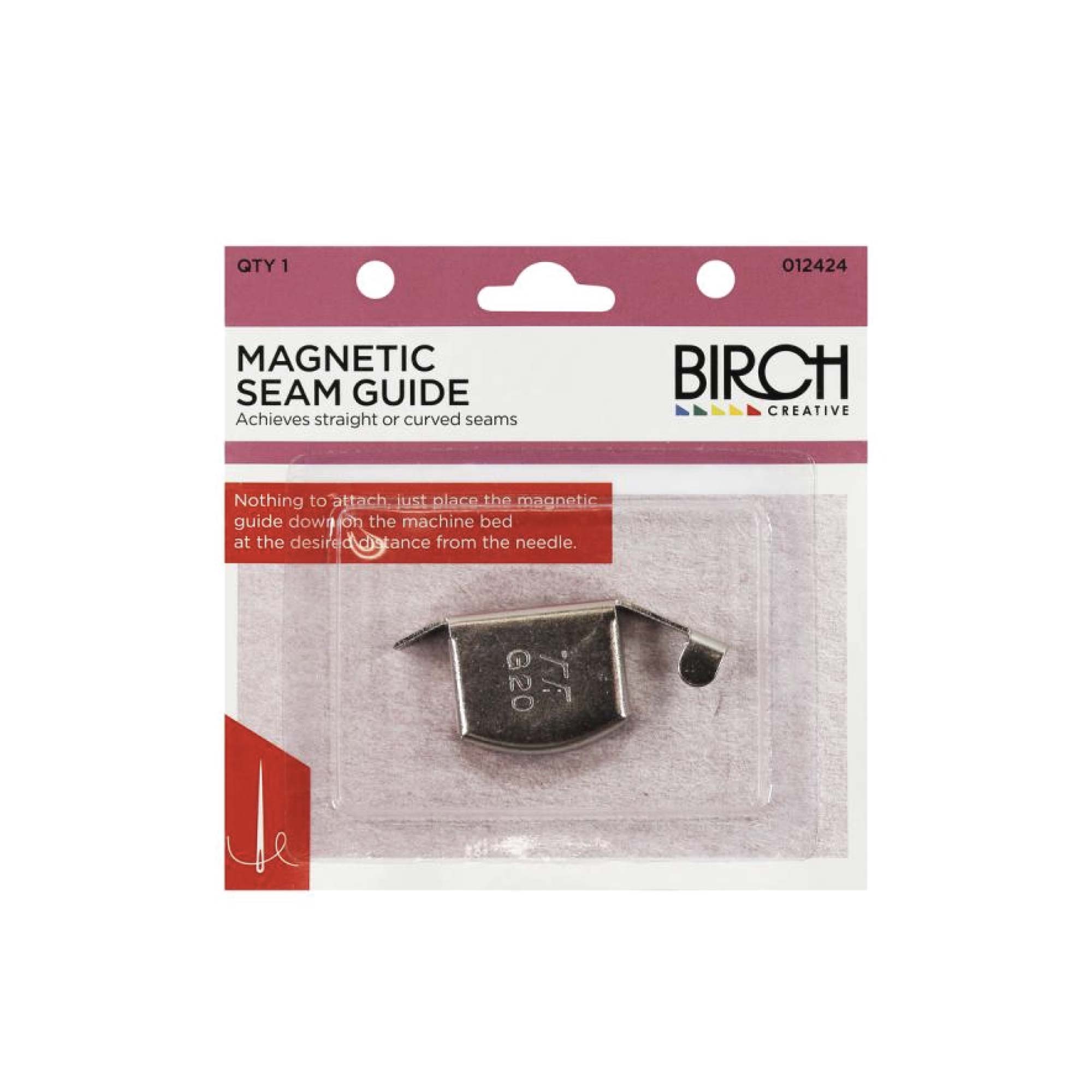 V238-SUPDZ-39563145085008-202505261746-00 Magnetic Seam Guide Birch Silver Curve Straight Tucks Sewing Machine Accessories - Image 1
