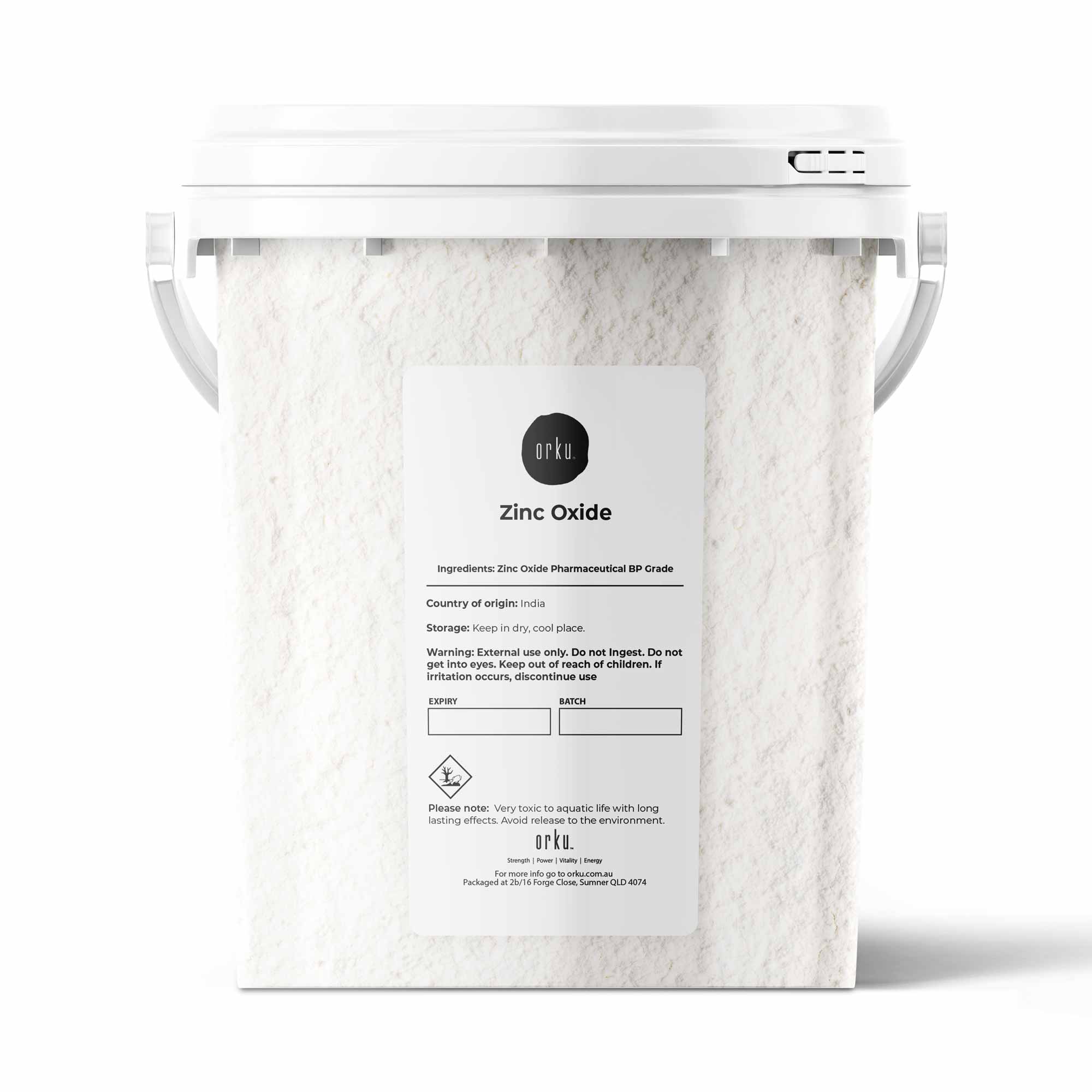 V238-SUPDZ-39601756340304-202505221655-00 800g Zinc Oxide Powder BP Pharmaceutical Grade 99.9% Purity Resealable Bucket - Image 1