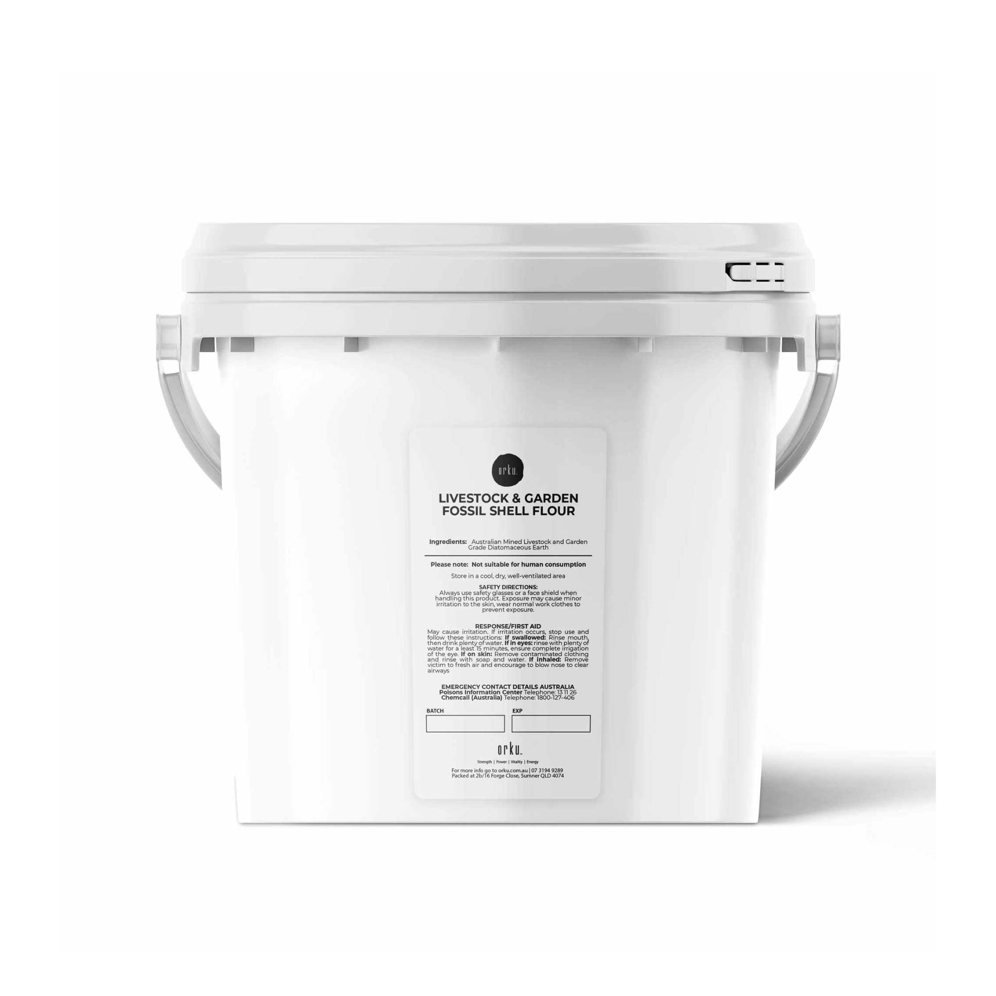 V238-SUPDZ-39617458274384-202505271446-00 Orku 3Kg Fossil Shell Flour Tub - Livestock Garden Diatomaceous Earth - Image 1