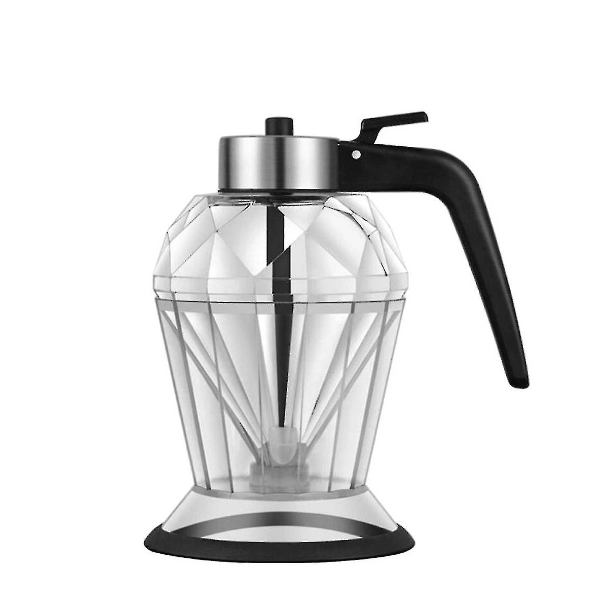 V238-SUPDZ-39950963802192-202505271525-00 200ml Oil Honey Dispenser - Syrup Sauce Glass Pourer - Diamond Pot and Stand - Image 1