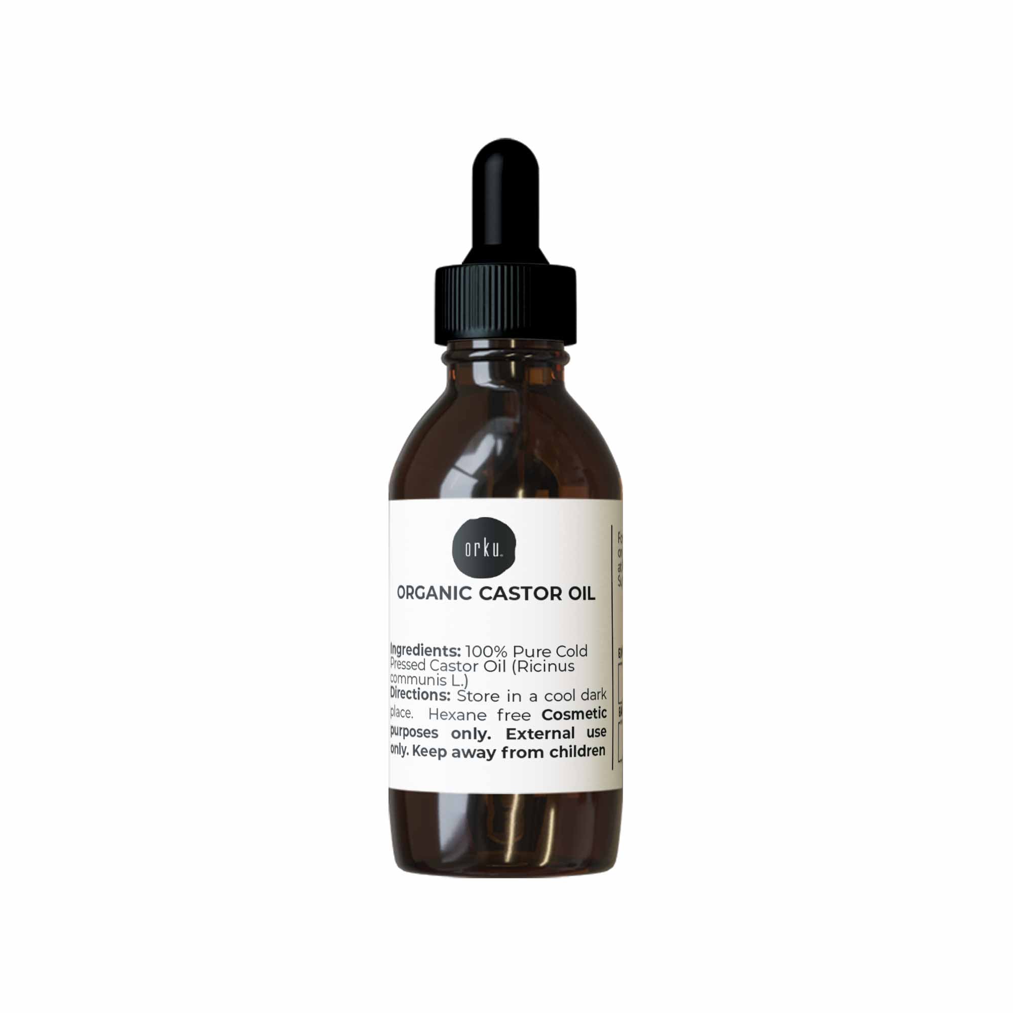 V238-SUPDZ-40037323309136-202505231205-00 25ml Organic Castor Oil with Dropper - Hexane Free Cold Pressed Skin Hair Care - Image 1