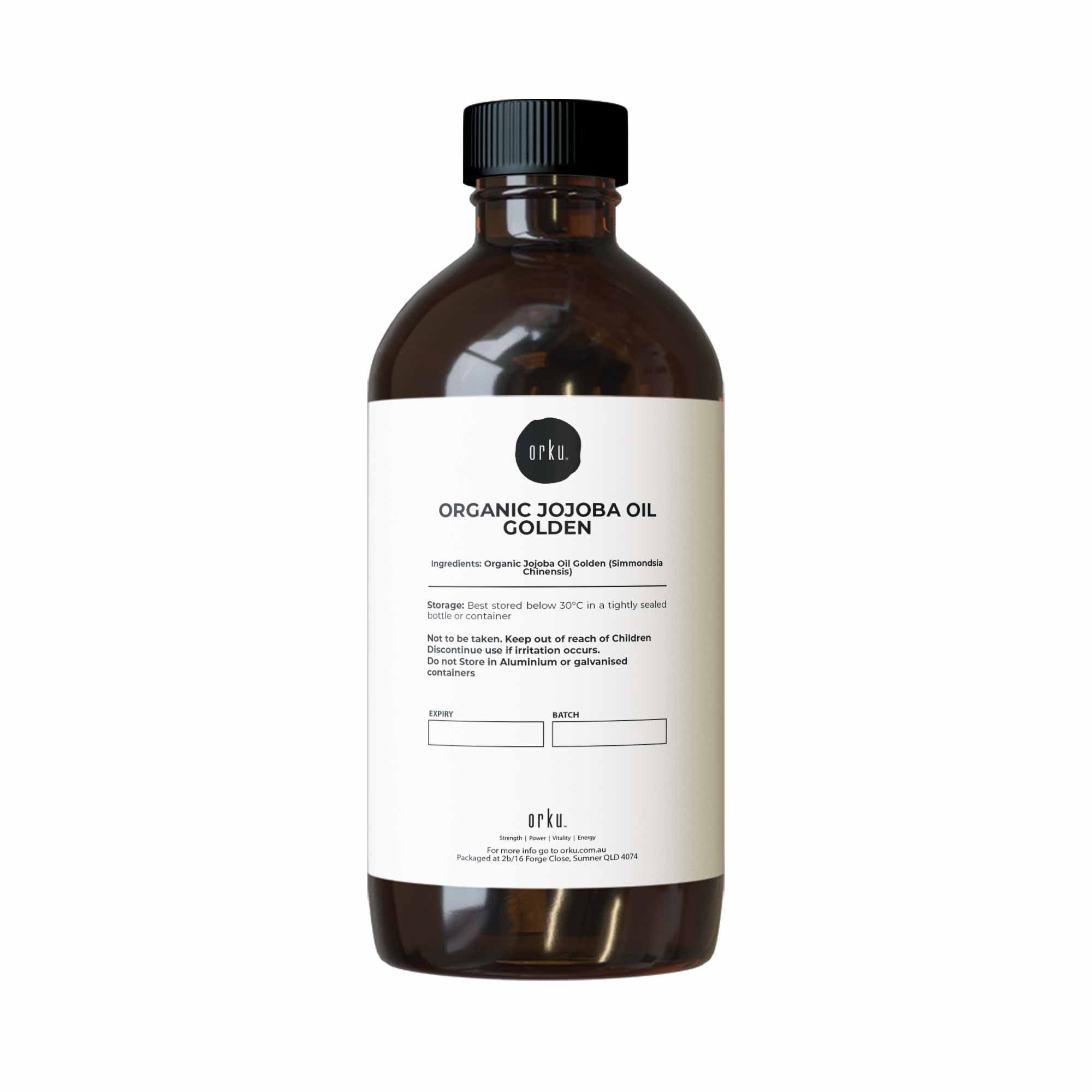 V238-SUPDZ-40232645296208-202505231150-00 1L Organic Jojoba Oil - Golden Pure Cold Pressed Seed For Hair Skin Nails - Image 1