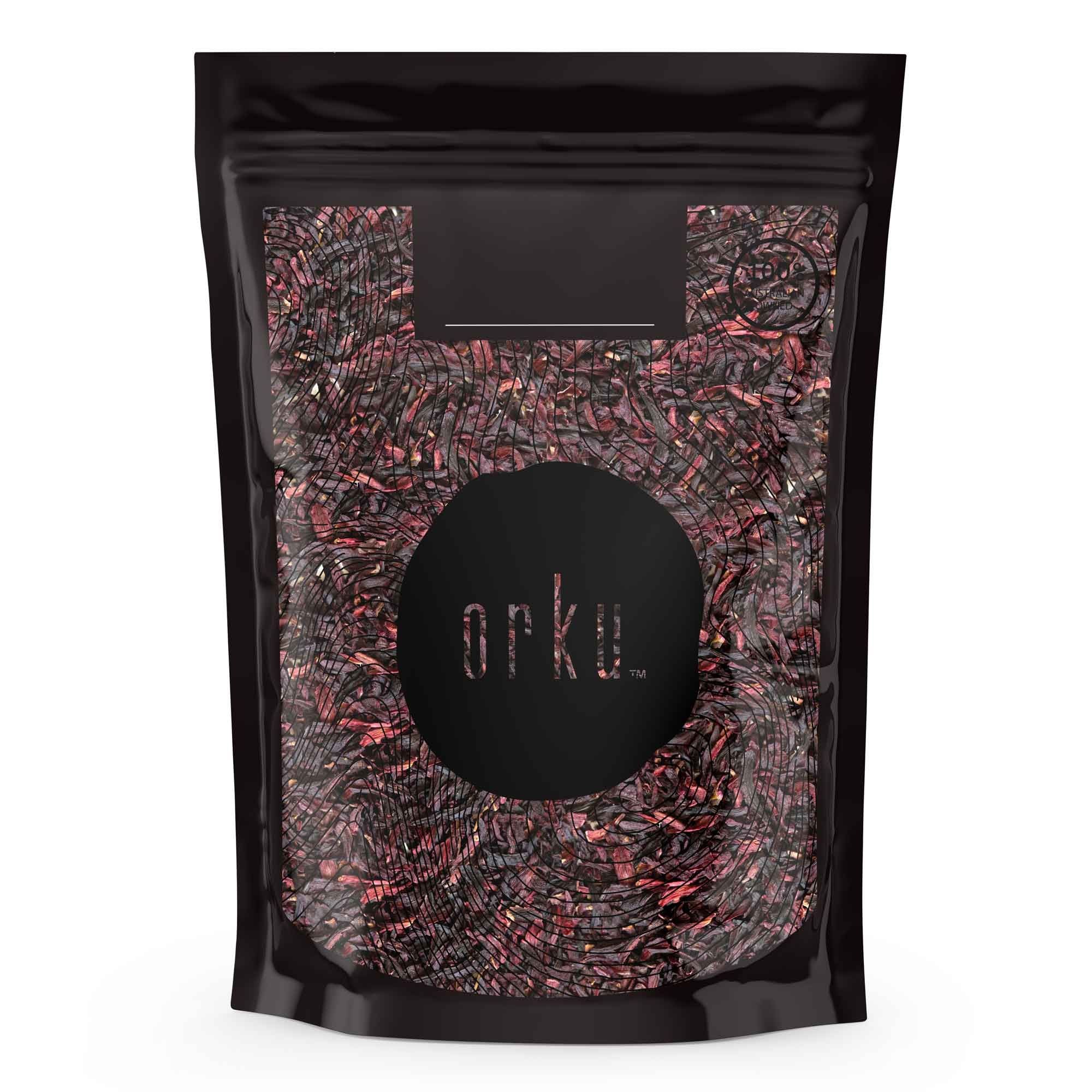 V238-SUPDZ-40319469486160-202505231435-00 400g Organic Hibiscus Rosella Flower Crushed - Dried Herbal Tea Supplement - Image 1