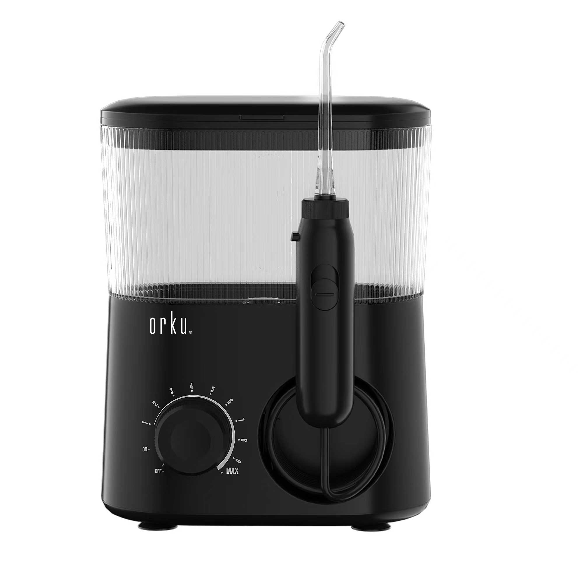 V238-SUPDZ-40499321307216-202505271128-00 Water Jet Dental Flosser 600ml Black - Electric Oral Pressure Tooth Irrigator - Image 1