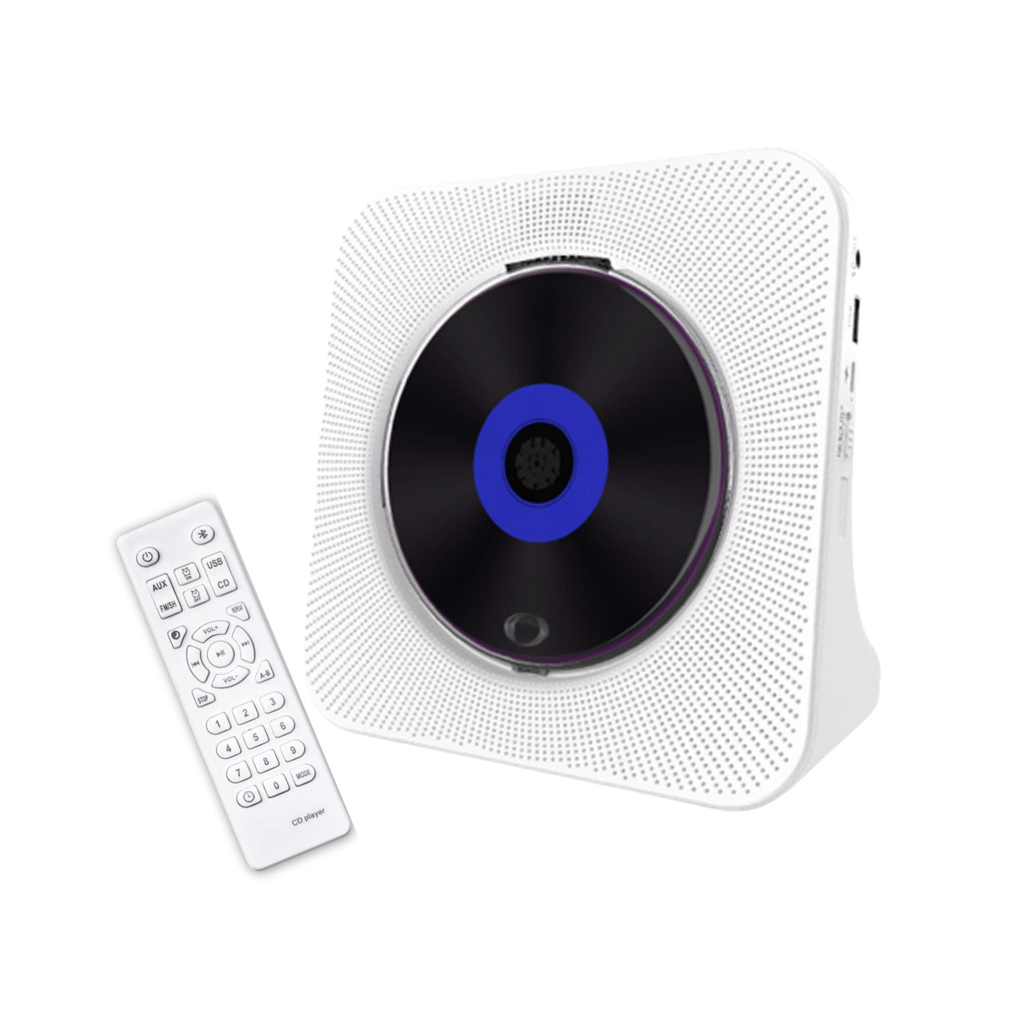 V238-SUPDZ-41115085340752-202507281326-00 Tooleroo USB Rechargeable Desktop CD Player Speaker – Bluetooth Portable White - Image 1