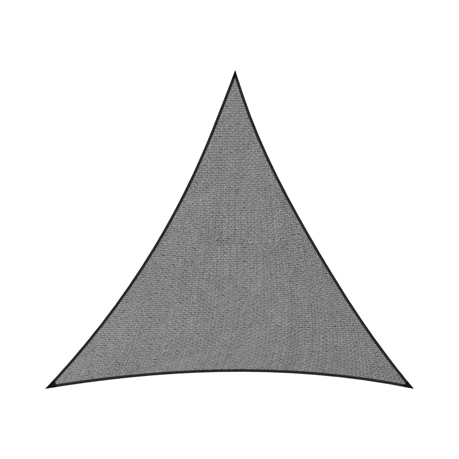 V240-GYSS-555-70985-00 Wallaroo Outdoor Sun Shade Sail Canopy Grey Triangle 5 x 5 x 5M - Image 1