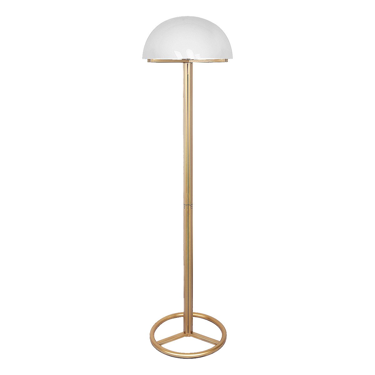 V240-LMP-MLM-1132-71631-00 Sarantino Metal Floor Lamp with White Acrylic Shade by Sarantino - Image 1