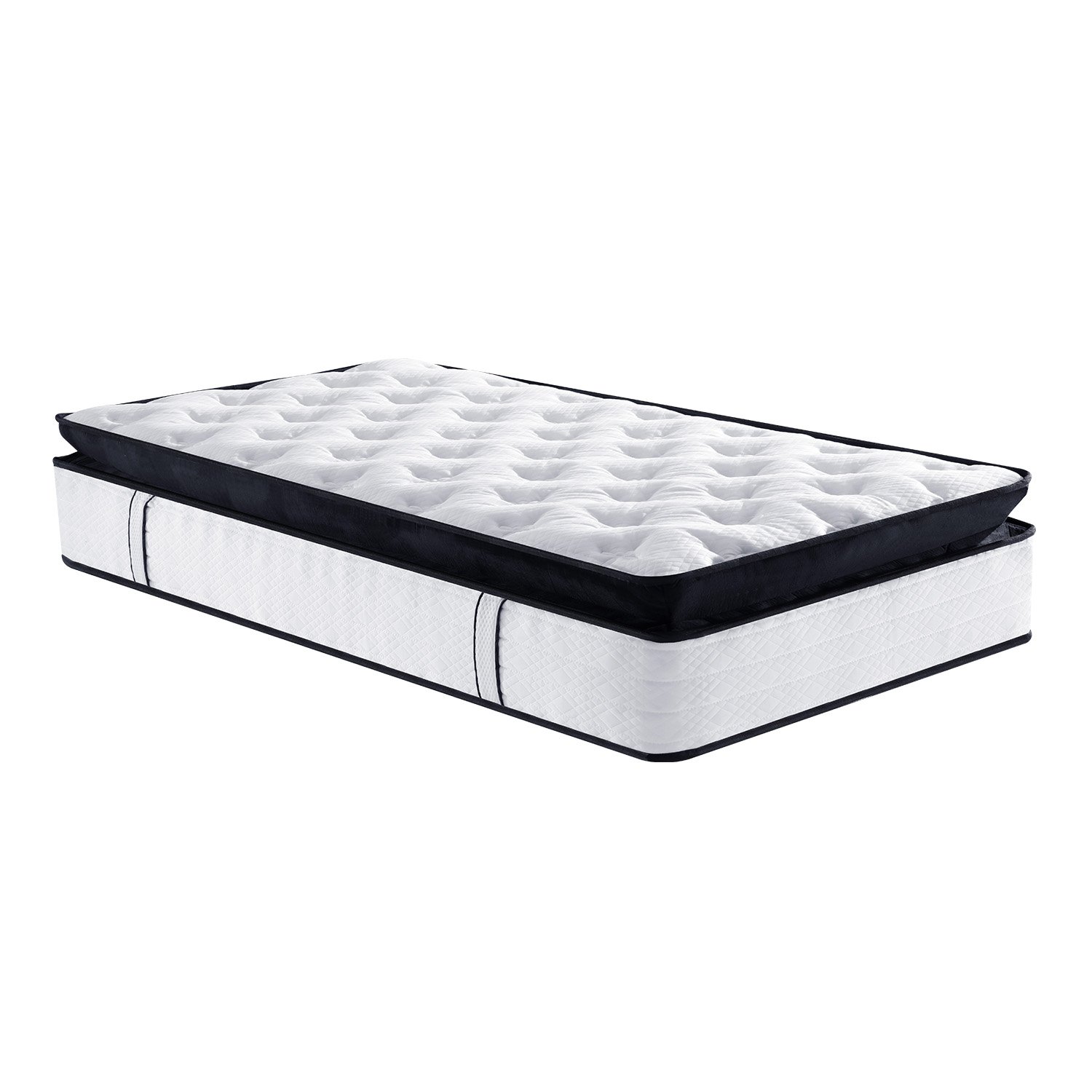 V240-MTS-T32-KN-68247-00 Laura Hill King Mattress Bed Size Euro Top 5 Zone Spring Foam 32cm Bedding Pocket - Image 1