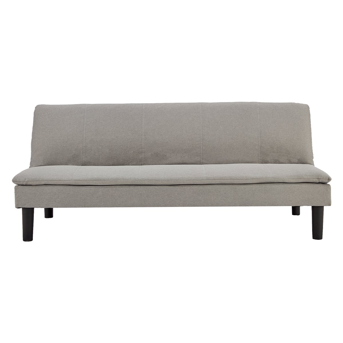 V240-SOFA-M2830-LNN-LGY-73520-00 Sarantino 3 Seater Modular Faux Linen Fabric Sofa Bed Couch Light Grey - Image 1