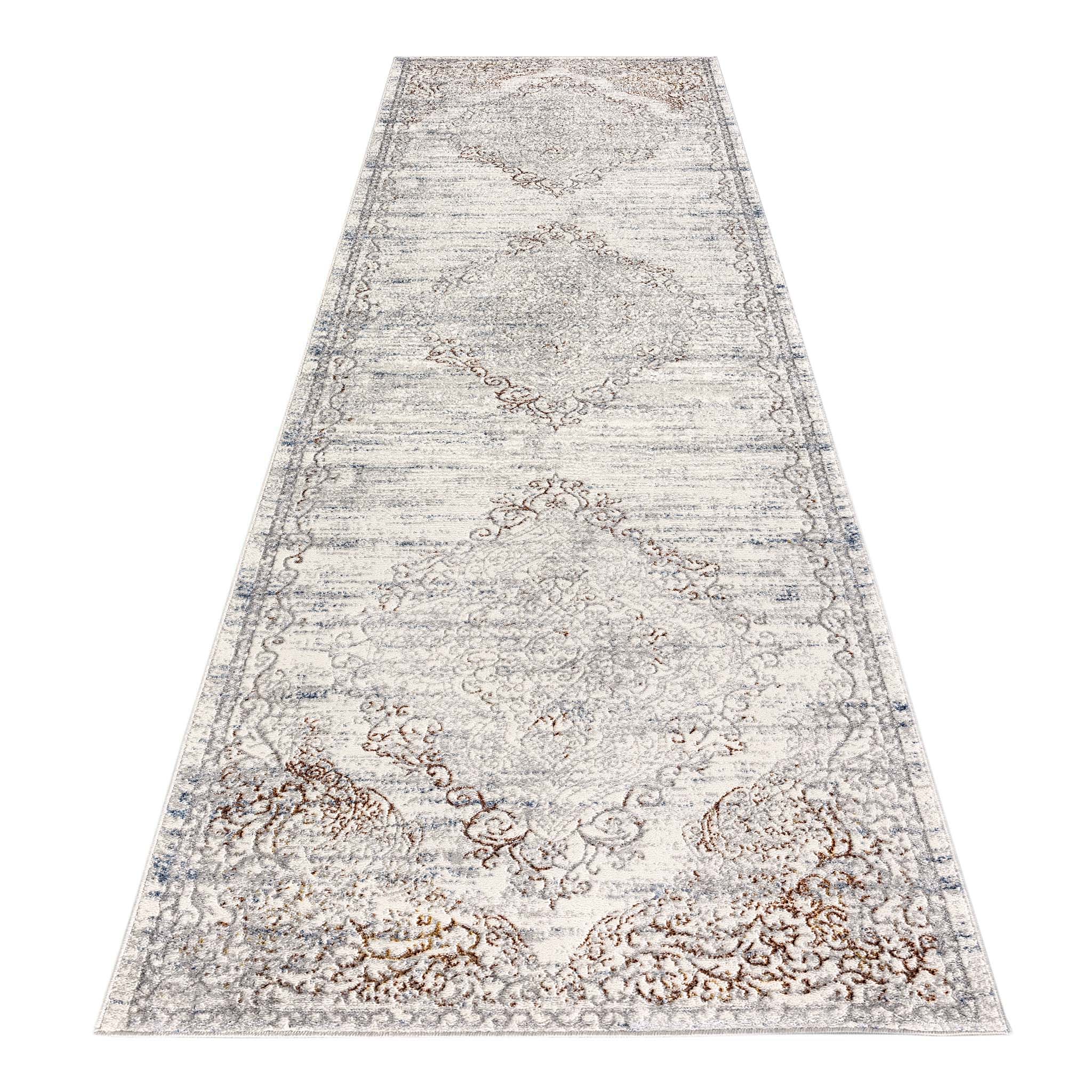 V262-LGH80300626CRE-172633-00 Luxe Vintage Textured Rug - Cream - 80x300 - Image 1