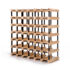 Timber Wine Rack Storage Cellar Organiser 42 Bottle