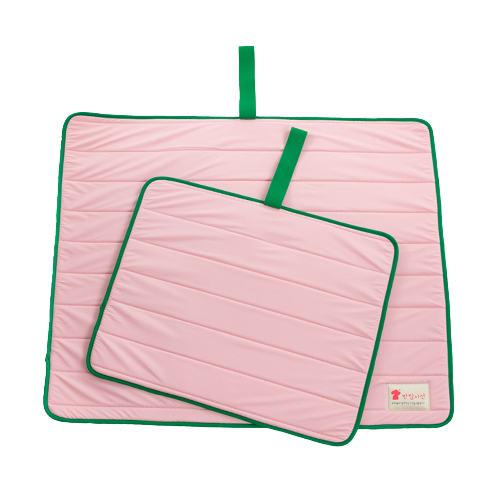 V274-PET-BH-COOLMAT-L-PK-142291-00 Pet Dog Cooling Mat Non-Slip Travel Roll Up Cool Pad Bed Outdoor L PINK - Image 1