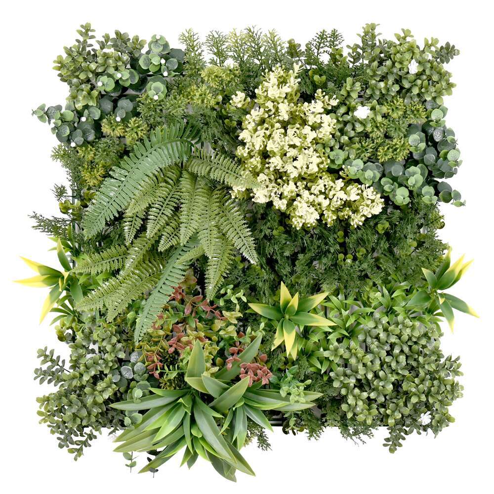 V278-12-X-CCGK004-C-RHEA-141996-00 YES4HOMES 12 Artificial Plant Wall Grass Panels Vertical Garden Foliage Tile Fence 50X50 CM - Image 1