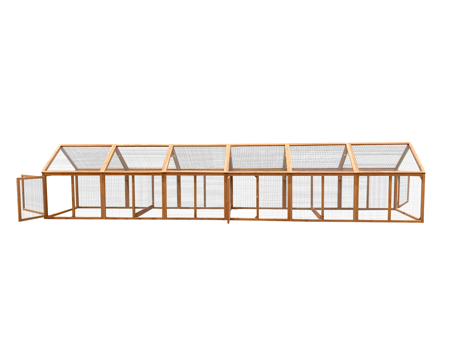 V278-2-X-PET-250-RUN-186706-00 YES4PETS 5 M Large Chicken Coop Run Guinea Pig Cage Villa Extension Rabbit Hutch House Pen - Image 1